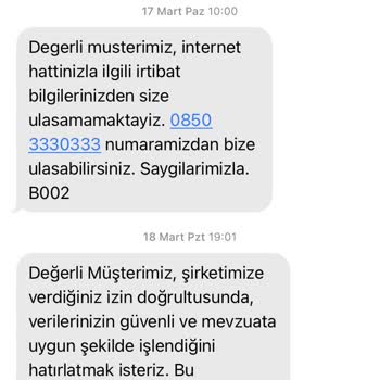 Millenicom Dondurulan İyeliği İzinsiz Geri Açıp Fatura Yansıtılması