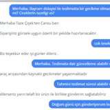 Taze Çiçek (tazecicek.com) İletişim İmkansız, Teslimat Tarihlerine Uymuyorlar