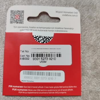 Vodafone Ücretsiz Karttan Para Aldı