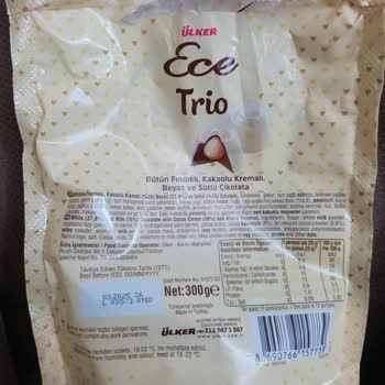 Ülker Trio Çikolata Acı Tat