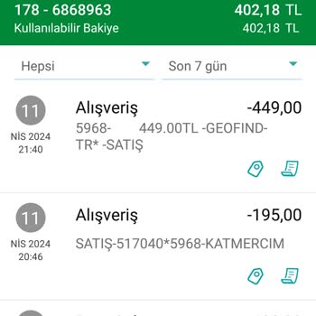 Geofind İzinsiz Para Çekimi