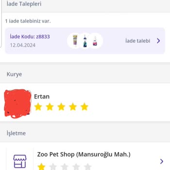 Getir İade Sürecinde 27 Saat Sonra Kurye Yollanması