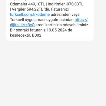 Turkcell Hukuksuz Bir Şekilde Yanlış Fatura Yansıtmamaktadır.