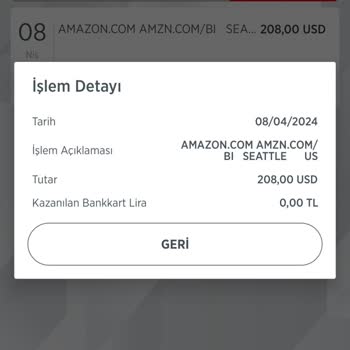 Ziraat Bankası Amazon.com Üzerinden İzinsiz Para Çekilmesine İtiraz!