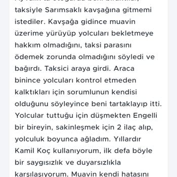 Kamil Koç Otobüs Yolculuğunda Yaşanan Sorunlar Ve Müşteri Şikayeti