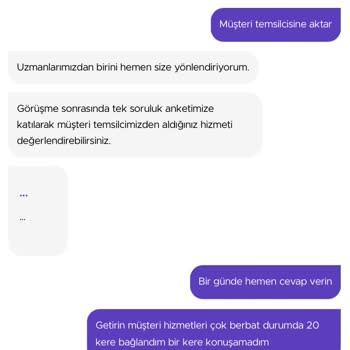 Getir Müşteri Hizmetleri Sorunu