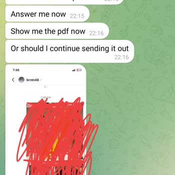 Telegram Yabancı Profilden Tehdit Ediliyorum