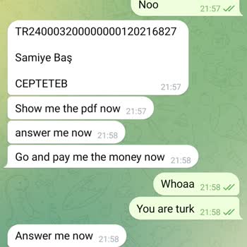Telegram Yabancı Profilden Tehdit Ediliyorum