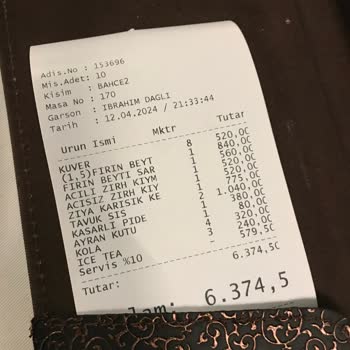 Ziya Şark Sofrası Müşteriden İzinsiz İkram Yapıp Ödeme Alınıyor