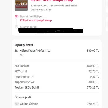 Yemek Sepeti'nin Bu Kadar Kötü Hizmeti