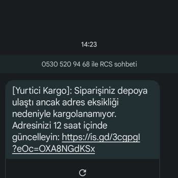 Kargo Adı Altında Şüpheli Mesaj Ve Güvenlik Endişesi