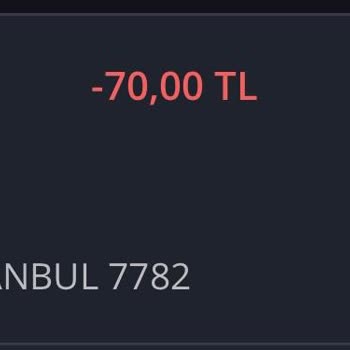 BELBİM (İstanbulkart) Bayramda Ücretsizken İş Bankası Hesabımdan 70 TL Para Çekilmesi