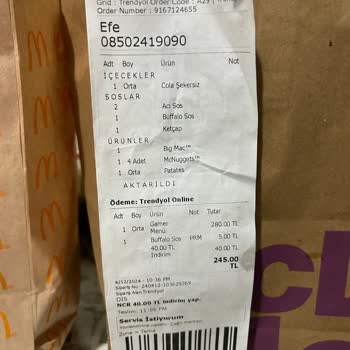 Yemeksepeti Ve McDonald's Hüsranı Eksik Ve Soğuk Teslimat