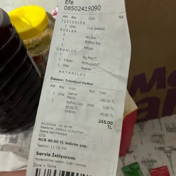 Yemeksepeti Ve McDonald's Hüsranı Eksik Ve Soğuk Teslimat