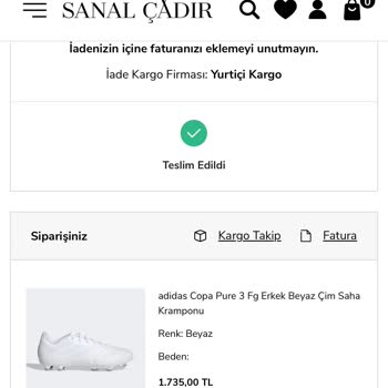 Sanal Çadır Tatil Dönüşü Sürpriz Ürün Hayal Kırıklığı