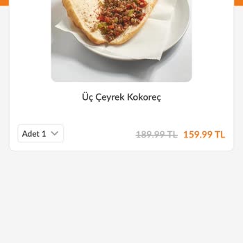 Trendyol Yemek Düşük Meblağlı Siparişler Sürekli İptal Sipariş Alıyorsunuz