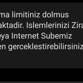 Ziraat Bankası Bakiye Sorgulama Limiti