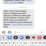 Metro Turizm Geç Gelen Pis Otobüs