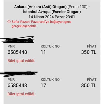 Obilet Bayram Zammı Bahanesiyle Bilet İptali!