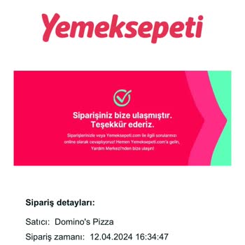 Domino's Pizza Yemek Sepeti'nde Geç Teslimat Hayal Kırıklığı