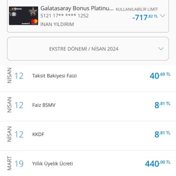 Denizbank Galatasaray Bonus Platinum Kart Aidatı İadesi