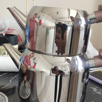 Schafer 13 Parça New Çelik Seti Çaydanlık Cam Kapağı Kırıldı!