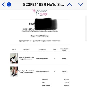 Ervanın Butiği İnsanlara Eksik Ürün Gönderip Oyalıyor!