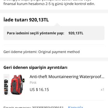 Aliexpress İade Etmediği Para