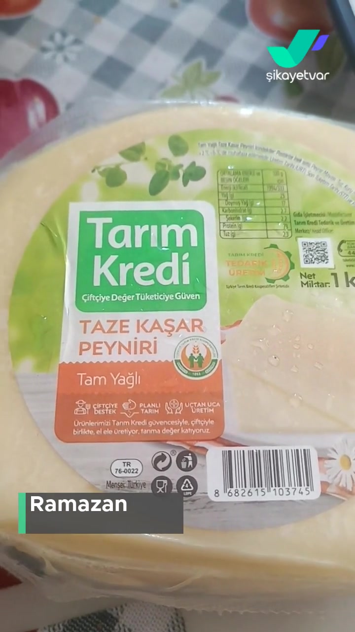 Tarım Kredi Kooperatif Market Kaşar Peyniri Kalitesizliği videonun kapak resmi