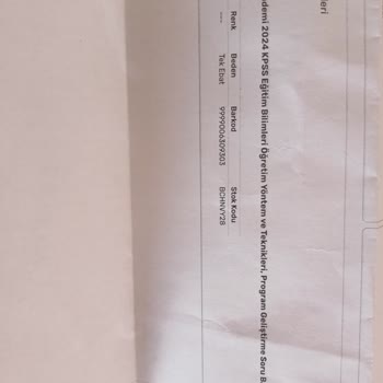 İndeks Kitap Hem Kargo Geç Verildi Hem De Eksik Parça
