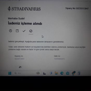 Stradivarius'tan Aldığım 50220113947 Siparişim Teslim Edilmedi