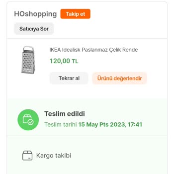 IKEA Paslanmaz Denilen Rende Paslanıyor