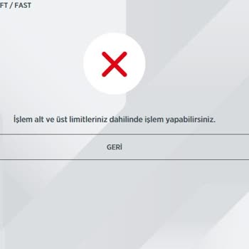 Ziraat Bankası İşlem Limiti Hatası
