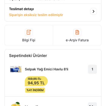 Migros Sanal Market Ücret İademi Ve Ürün Teslimatımı Yapmadı