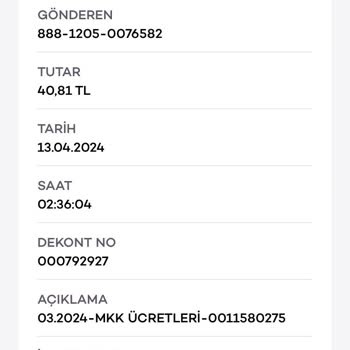 Akbank MKK Ücreti İptali