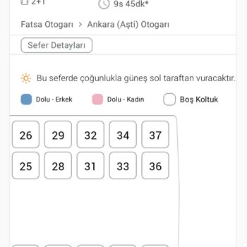 Kamil Koç Yanlış Koltuk Vermesi