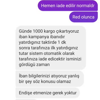 Moda.kiwii (Instagram) Para İadesi Yapılmadı