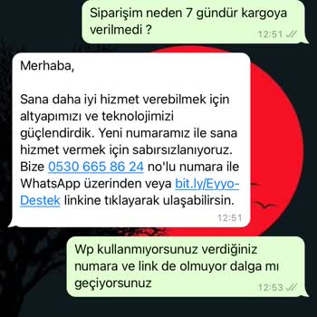 Eyyo İletişim Ve Sipariş Sorumsuzluğu