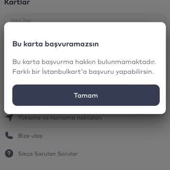 İstanbul Kart Çıkartamıyorum