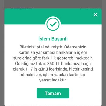 Obilet Para İademin Bir An Önce Yapılmasını İstiyorum