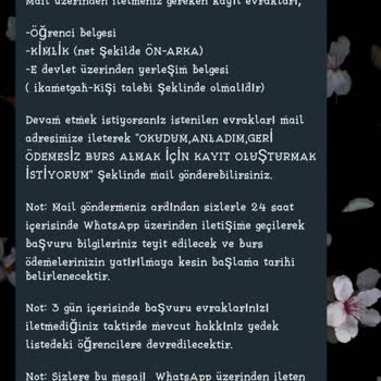 WhatsApp Müşteri Deneyimi: Burs Talebinde Yaşanan Sorunlar