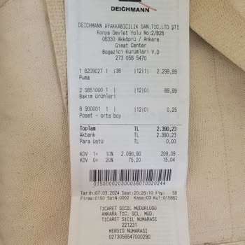 Deichmann Puma Ayakkabı 20 Günde Açıldı İade Veya Değişim Yok