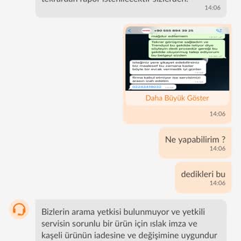 Trendyol İade Kabul Etmiyor.