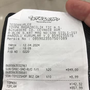 Cevahir AVM-Toyzz Shop İade Sorunu