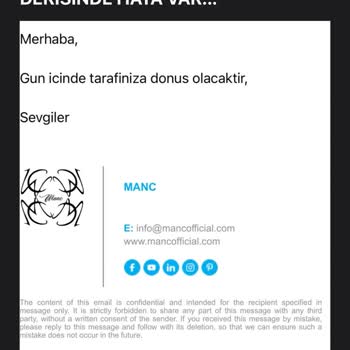 Manc Çanta Defolu Geldi...