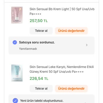 Skin Sensual Yanlış Ürün Gönderiyor. Para İadesi Yapmıyor.