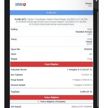 Obilet İade İstiyorum Ve Budan Alım Yaptım Bilet