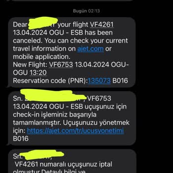 Ajet Havayolları Uçuş İptali Ve Sorumsuzluğu