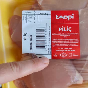 Şok Market Tadpi Marka Tavuk Son Kullanım Tarihi Koparılmış