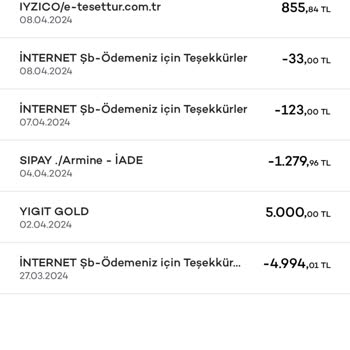Armine'den Ücret İadesi Yattı Gözüküp Bankaya Yatmaması